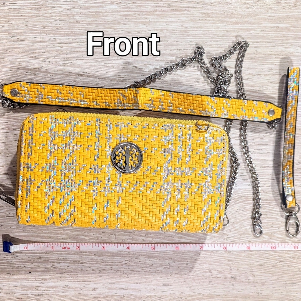 Yellow Clutch with 2 Strap Options